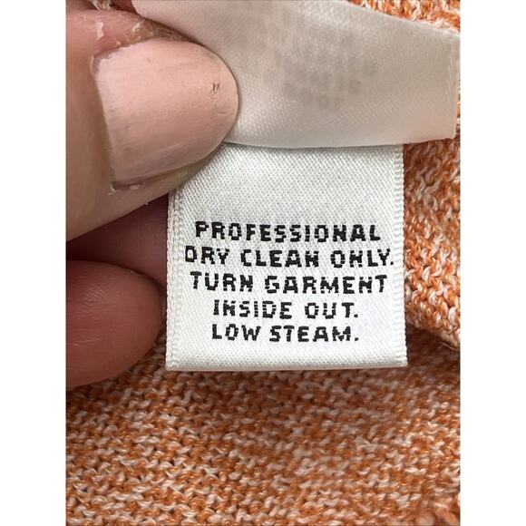 ST. JOHN SPORT Wool Blend Knit Shell Tank Top Orange Coral Size Large - Picture 8 of 10